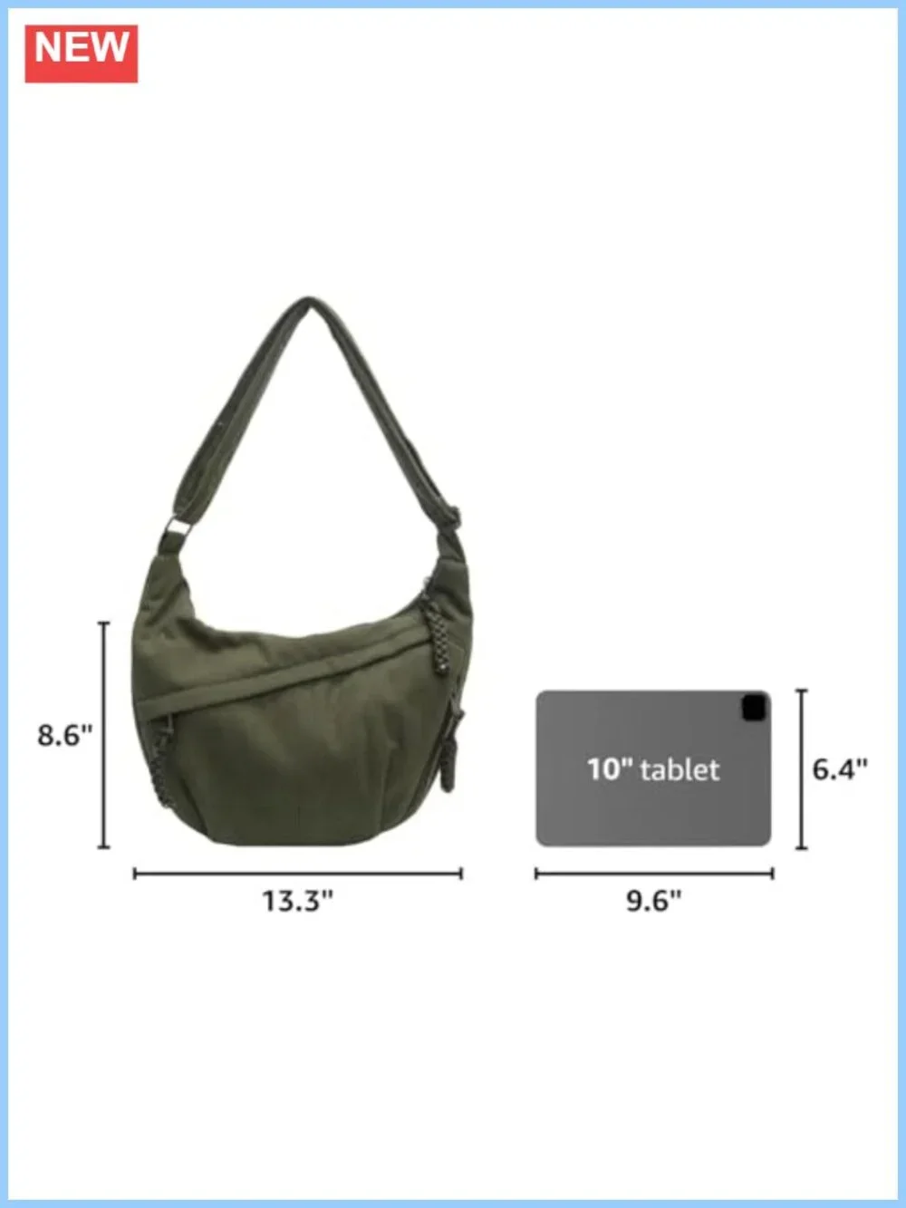 Corduroy Hobo Bag Crescent Shoulder Crossbody Purse Wide Strap Unisex